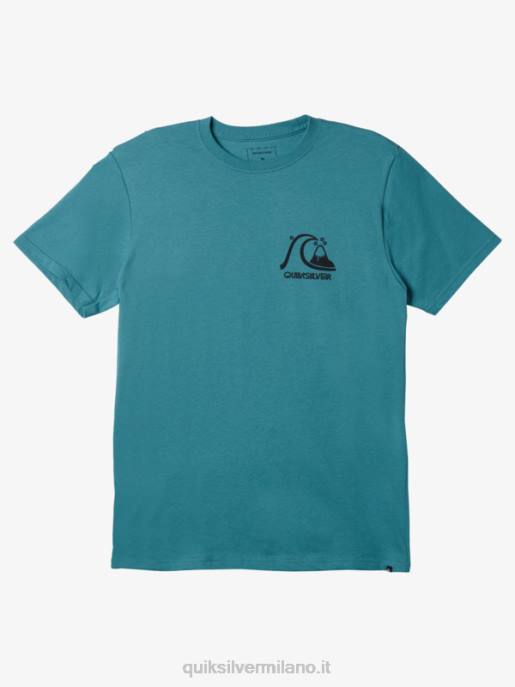 esso Quiksilver uomini la maglietta originale blu bretone HTZR1068