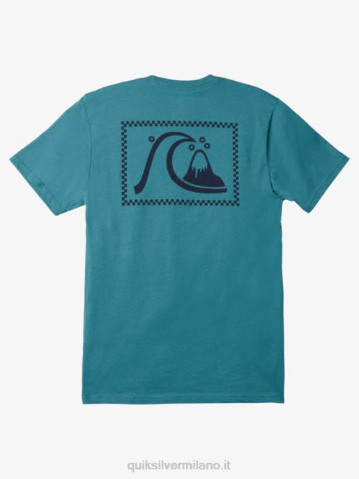 esso Quiksilver uomini la maglietta originale blu bretone HTZR1068