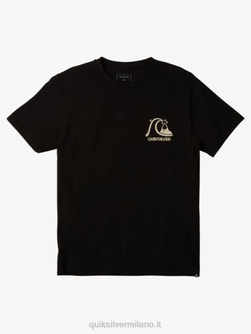 esso Quiksilver uomini la maglietta originale nero HTZR1066