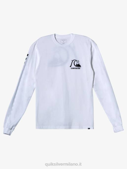 esso Quiksilver uomini la t-shirt originale da uomo bianco HTZR1001