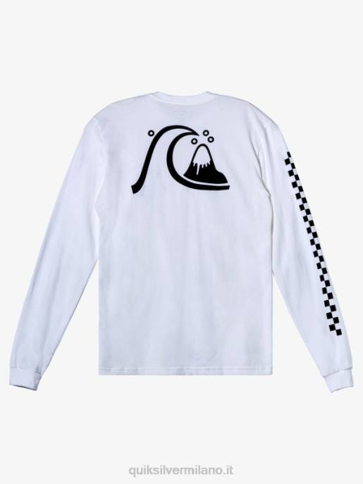 esso Quiksilver uomini la t-shirt originale da uomo bianco HTZR1001