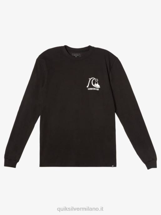 esso Quiksilver uomini la t-shirt originale da uomo nero HTZR999