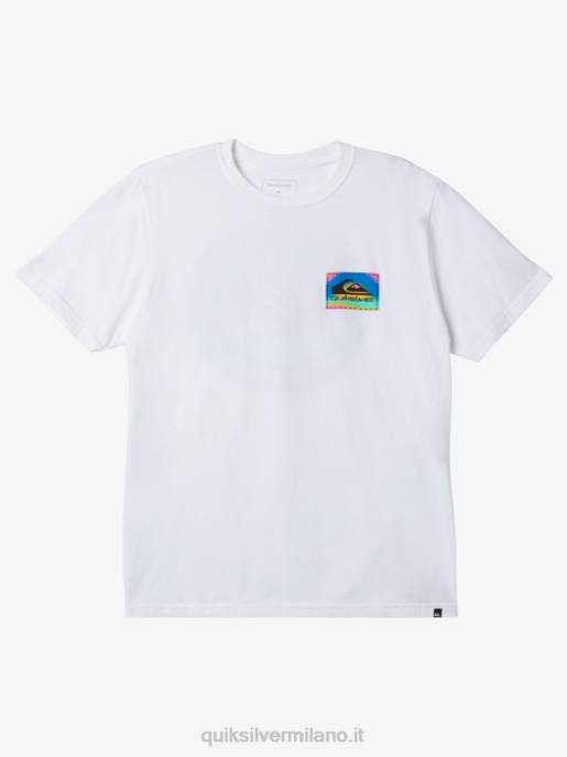 esso Quiksilver uomini maglietta a flusso di colore bianco HTZR1205
