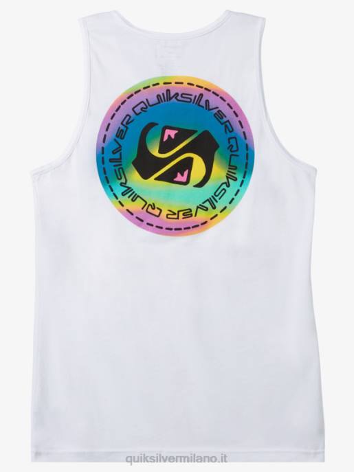 esso Quiksilver uomini maglietta a flusso di colore bianco HTZR1332