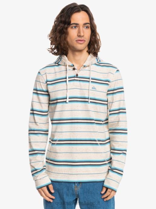 esso Quiksilver uomini maglietta a maniche lunghe con cappuccio Last Chance betulla ultima possibilità HTZR1863