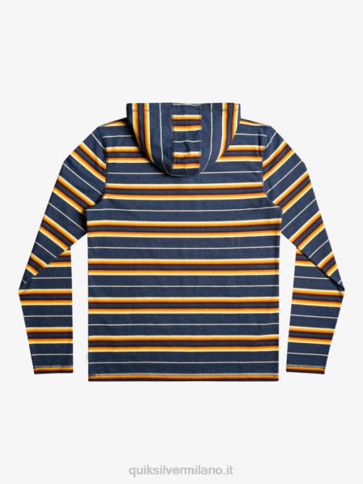 esso Quiksilver uomini maglietta a maniche lunghe con cappuccio Last Chance insegna striscia dell\'ultima possibilità HTZR1862