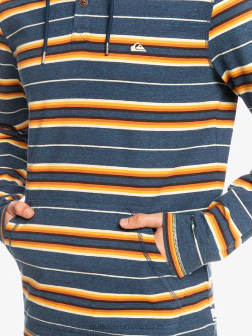 esso Quiksilver uomini maglietta a maniche lunghe con cappuccio Last Chance insegna striscia dell\'ultima possibilità HTZR1862