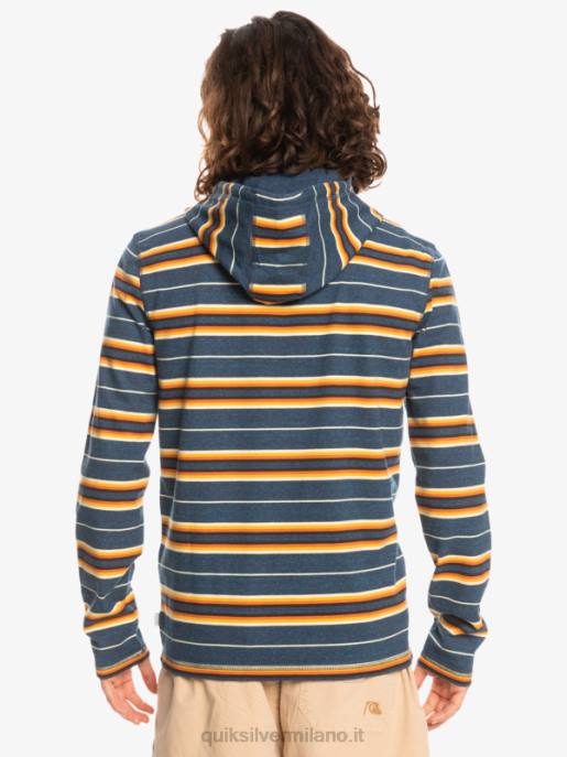 esso Quiksilver uomini maglietta a maniche lunghe con cappuccio Last Chance insegna striscia dell\'ultima possibilità HTZR1862