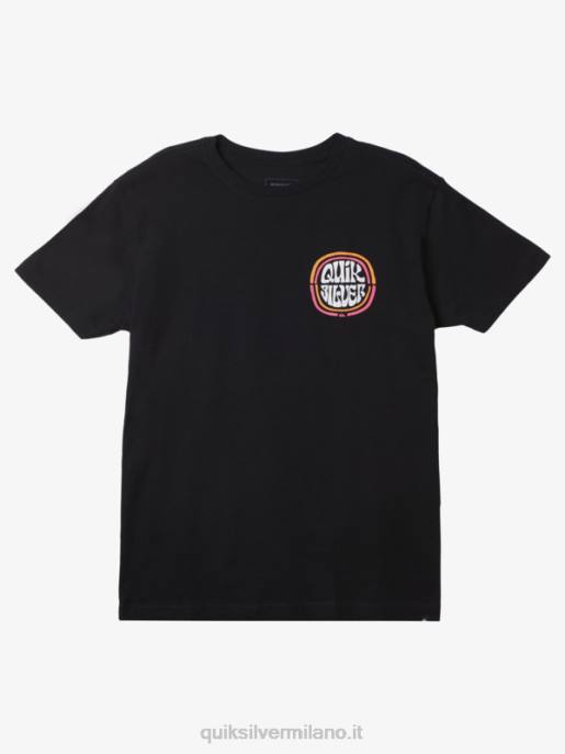 esso Quiksilver uomini maglietta alta un miglio nero HTZR1641