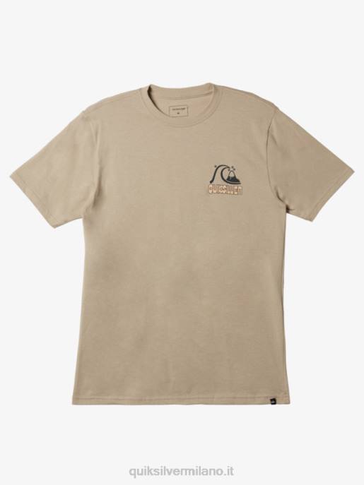 esso Quiksilver uomini maglietta alza e risplendi piazza tortora HTZR1116