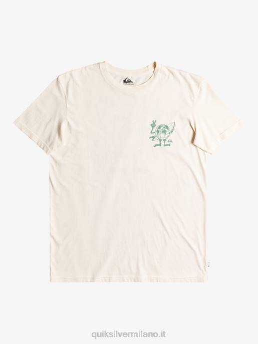 esso Quiksilver uomini maglietta con messaggio nascosto betulla HTZR1762