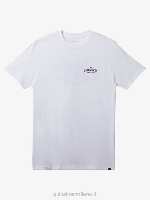 esso Quiksilver uomini maglietta da costa a costa della florida bianco HTZR234