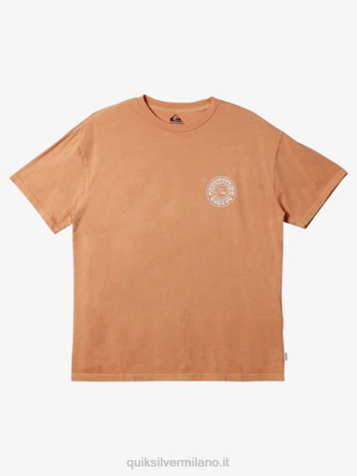 esso Quiksilver uomini maglietta dei giorni più sconosciuti abbronzatura di rame HTZR753