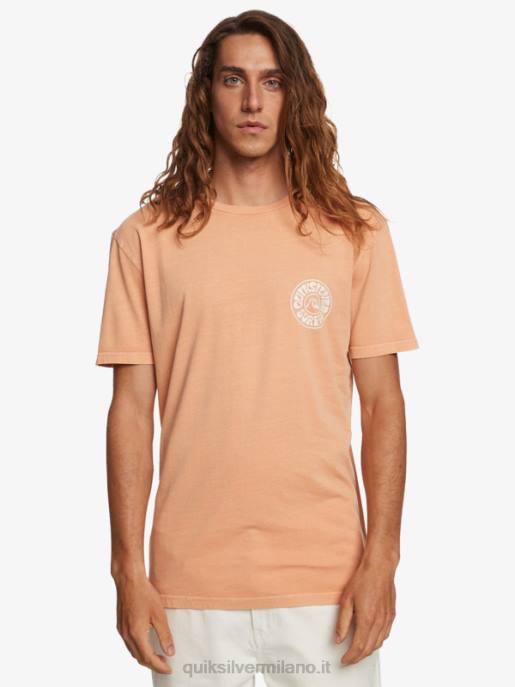 esso Quiksilver uomini maglietta dei giorni più sconosciuti abbronzatura di rame HTZR753