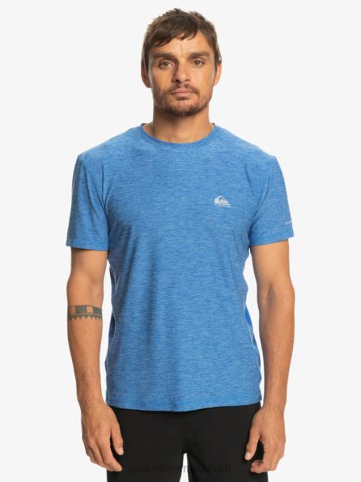 esso Quiksilver uomini maglietta del corridore della costa boccaglio blu HTZR1331