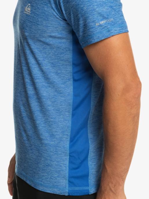 esso Quiksilver uomini maglietta del corridore della costa boccaglio blu HTZR1331