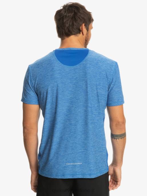 esso Quiksilver uomini maglietta del corridore della costa boccaglio blu HTZR1331
