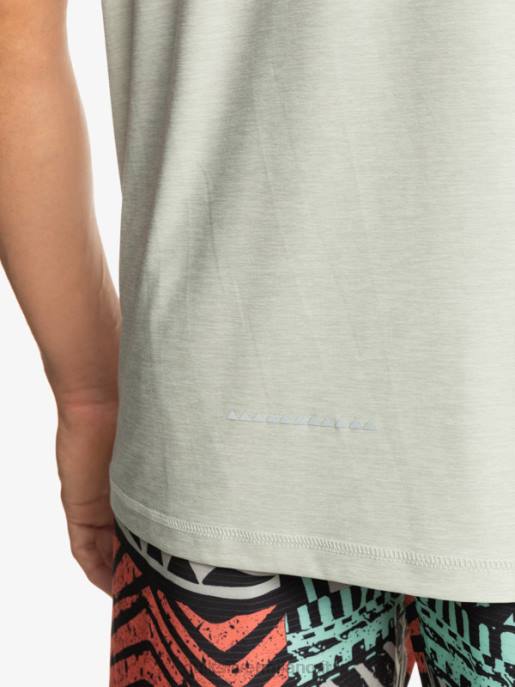 esso Quiksilver uomini maglietta del corridore della costa erica viola grigia HTZR1329