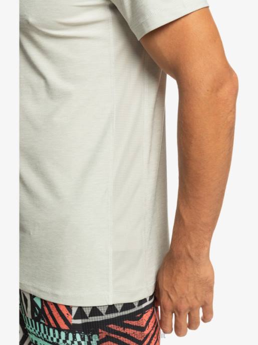 esso Quiksilver uomini maglietta del corridore della costa erica viola grigia HTZR1329