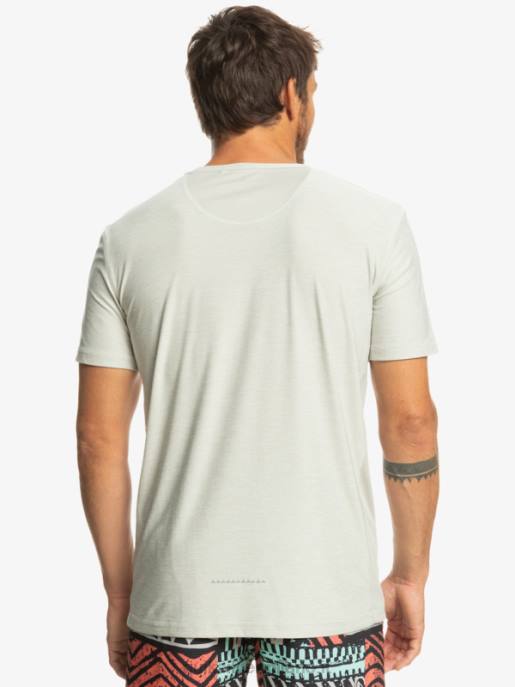 esso Quiksilver uomini maglietta del corridore della costa erica viola grigia HTZR1329
