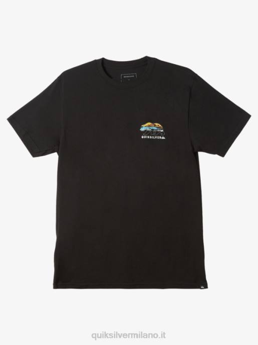 esso Quiksilver uomini maglietta del sole della california nero HTZR1184