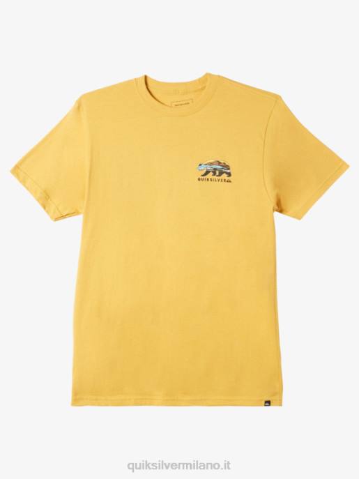 esso Quiksilver uomini maglietta del sole della california oro brillante HTZR1183