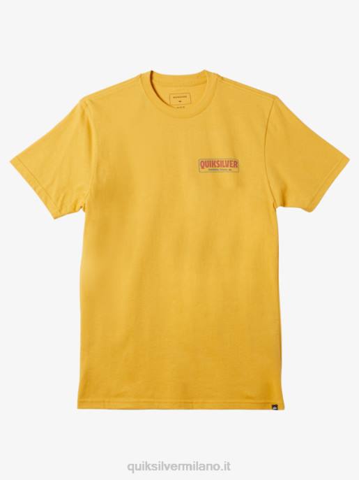 esso Quiksilver uomini maglietta del tempo di pausa oro brillante HTZR1193