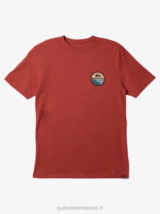 esso Quiksilver uomini maglietta del viaggio panoramico Marsala HTZR1145