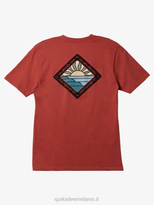 esso Quiksilver uomini maglietta del viaggio panoramico Marsala HTZR1145