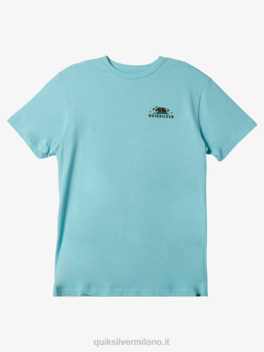 esso Quiksilver uomini maglietta della brigata locale della california angelo blu HTZR724