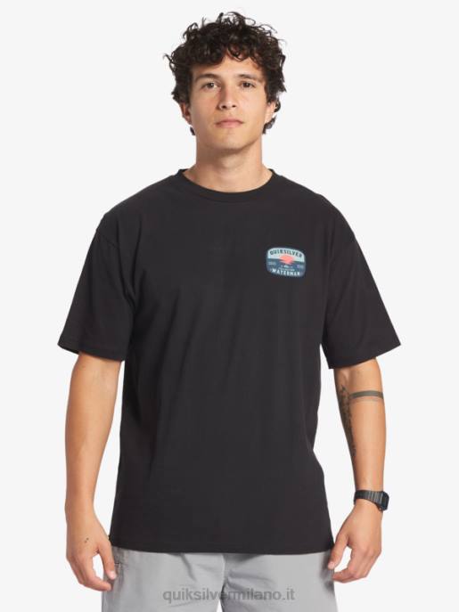 esso Quiksilver uomini maglietta della lampada lava waterman nero HTZR553