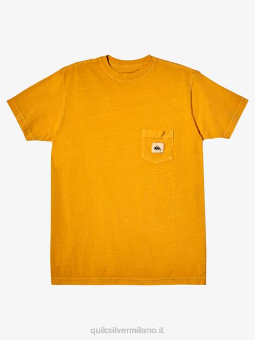 esso Quiksilver uomini maglietta della sottomissione oro brillante HTZR1045