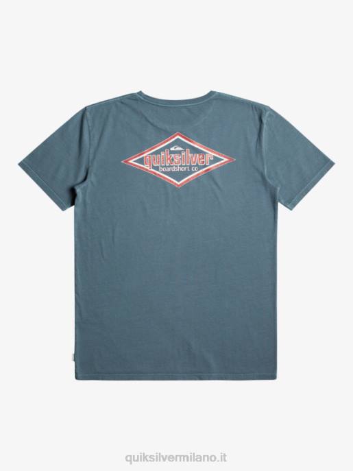 esso Quiksilver uomini maglietta di parole mare di Bering HTZR933