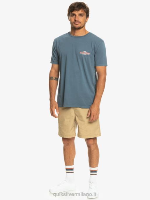esso Quiksilver uomini maglietta di parole mare di Bering HTZR933