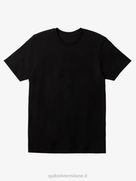 esso Quiksilver uomini maglietta di tutti i giorni nero HTZR902