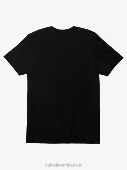esso Quiksilver uomini maglietta di tutti i giorni nero HTZR902