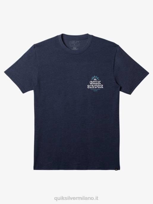 esso Quiksilver uomini maglietta incorniciata giacca blu navy melange HTZR184