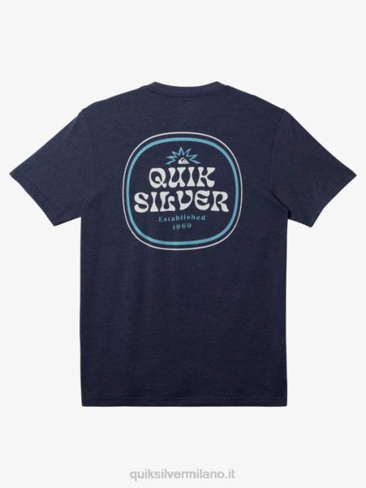 esso Quiksilver uomini maglietta incorniciata giacca blu navy melange HTZR184