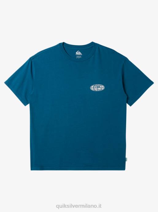 esso Quiksilver uomini maglietta mente chiara blu marocchino HTZR742