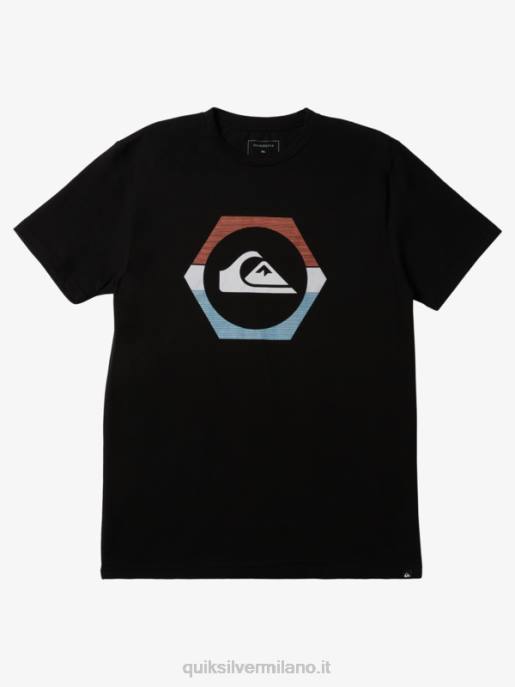 esso Quiksilver uomini maglietta mutaforma nero HTZR228