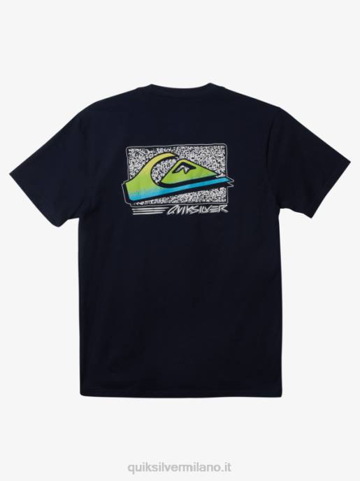 esso Quiksilver uomini maglietta sbiadita retrò blazer blu scuro HTZR1109