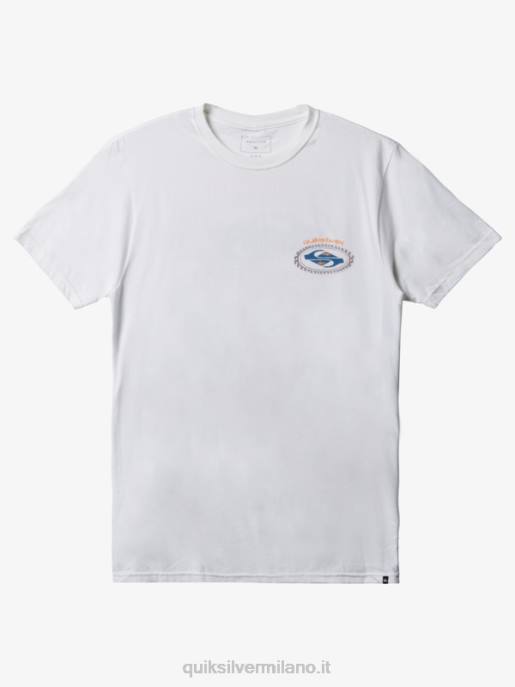 esso Quiksilver uomini maglietta seconda pelle bianco HTZR1152