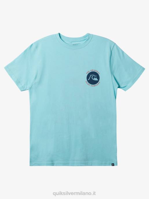 esso Quiksilver uomini maglietta stampata angelo blu erica HTZR412