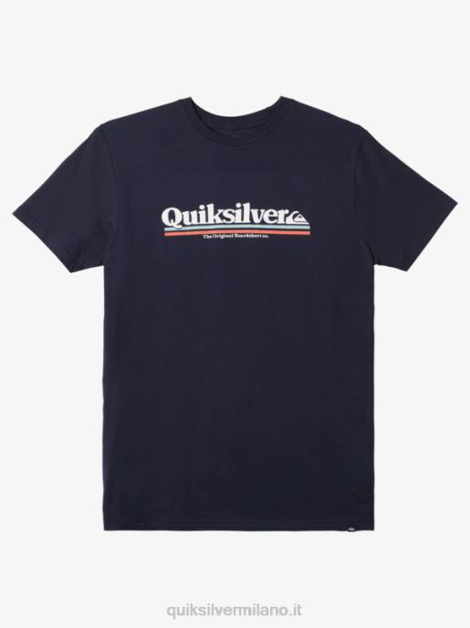 esso Quiksilver uomini maglietta tra le righe blazer blu scuro HTZR981
