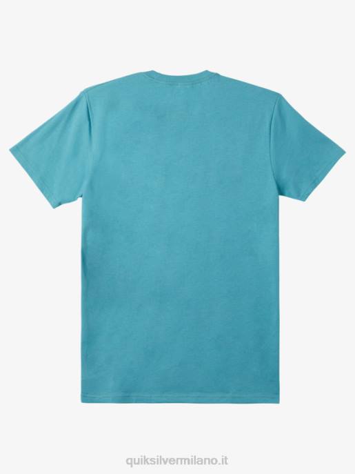 esso Quiksilver uomini maglietta tra le righe blu bretone HTZR980