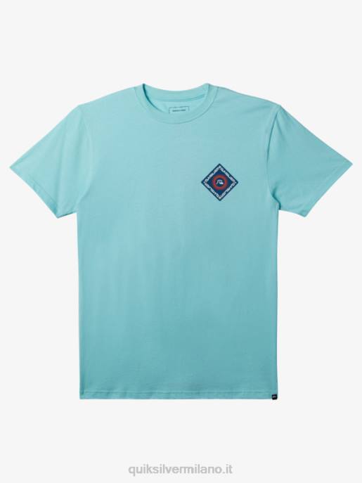 esso Quiksilver uomini maglietta trasparente angelo blu HTZR393