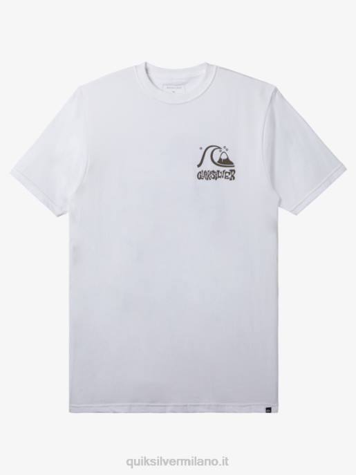esso Quiksilver uomini maglietta via di fuga bianco HTZR120