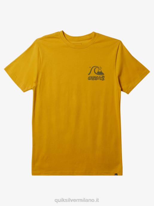 esso Quiksilver uomini maglietta via di fuga giallo tuorlo HTZR119