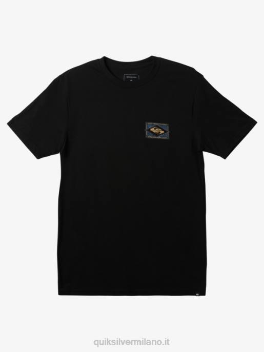 esso Quiksilver uomini maglietta vibrante nero HTZR180