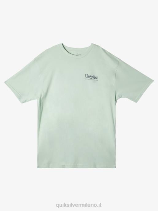 esso Quiksilver uomini maglietta waterman risacca verde sottile HTZR55